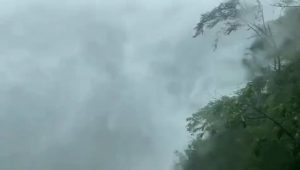 The wettest place in the world i.e. Mawsynram, India recorded 39.51 inches or 1003.6 mm of rain in last 24hrs. Thid video is of one of the waterfalls there.
