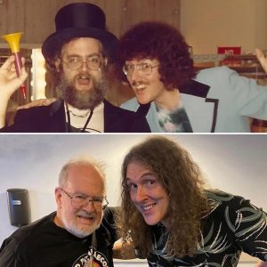 Weird Al and his mentor, Dr. Demento - 1976 and this year.