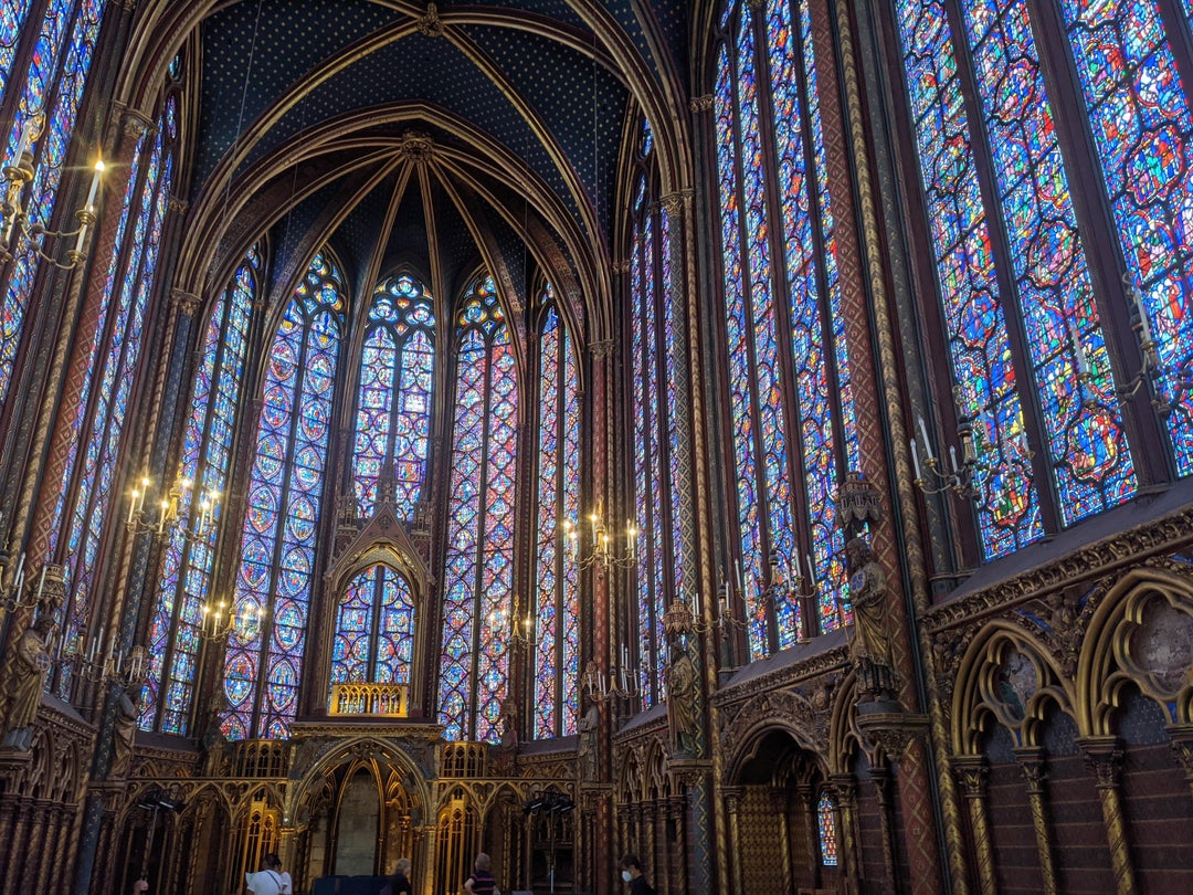 Notre Dame may be closed but nearby Sainte-Chapelle is open and simply stunning