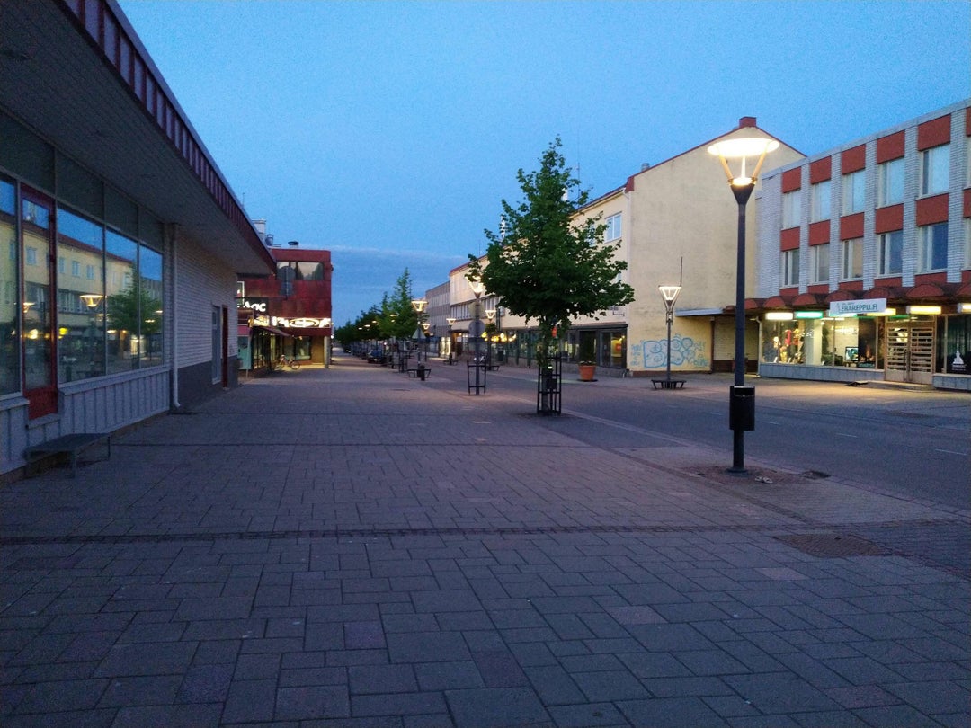 [OC] Midsummer midnight in Finland, it doesn't get darker than this.