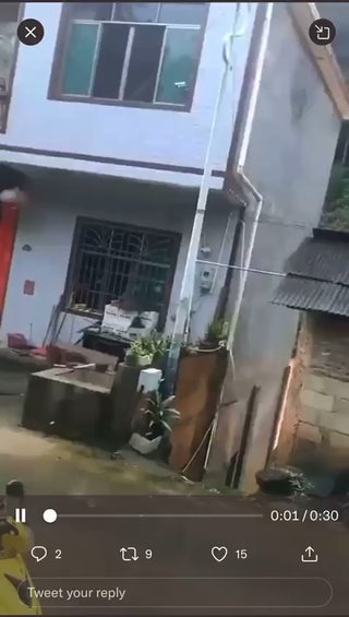 Falling down