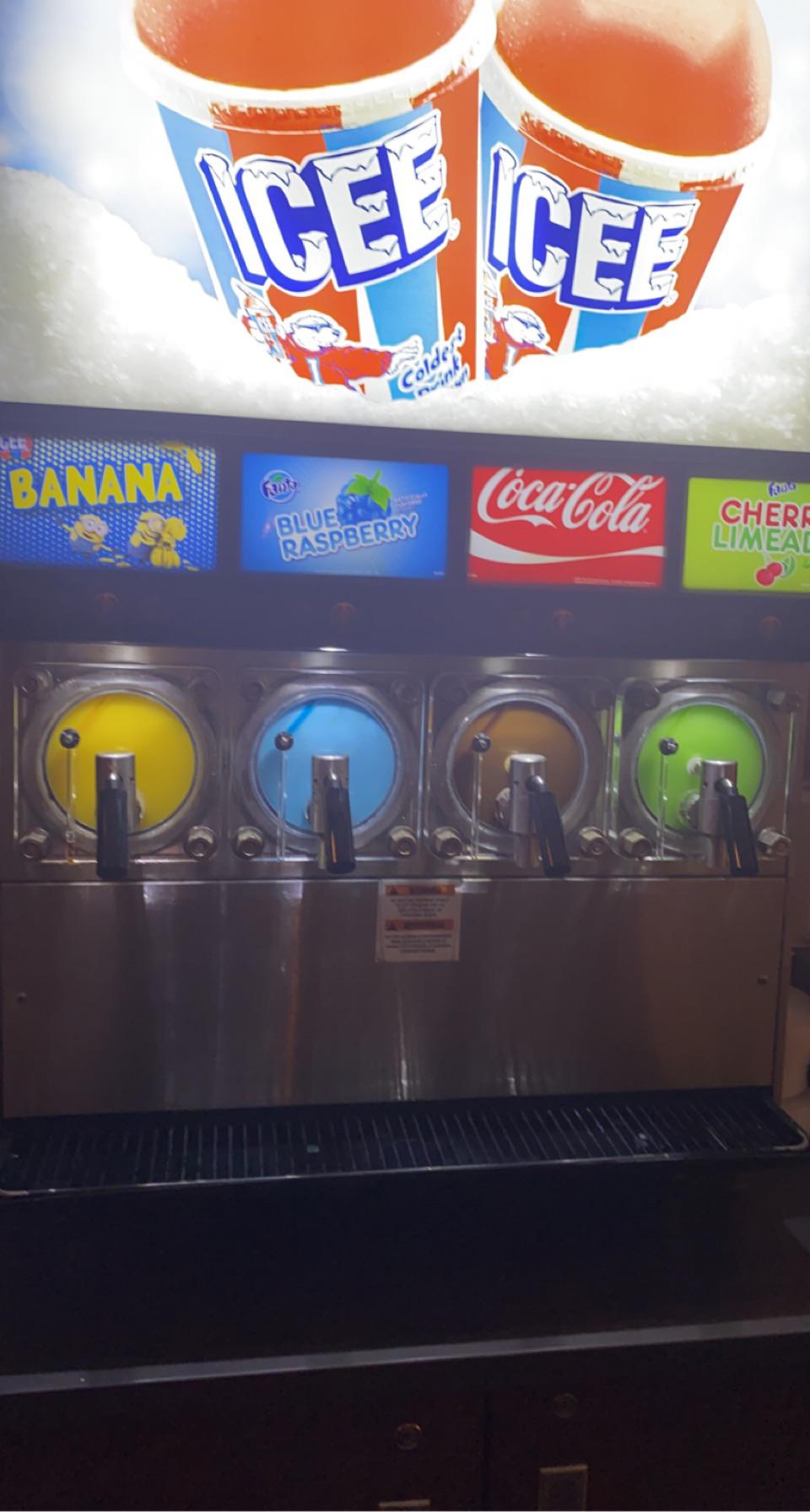 This theatre has Banana flavored Icee