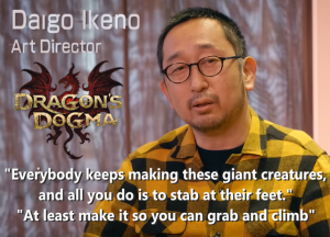 How to make giant monsters fights fun by Dragon Dogma art director. Nailed it.