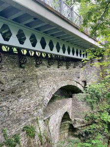 Three generations of bridges in Wales.