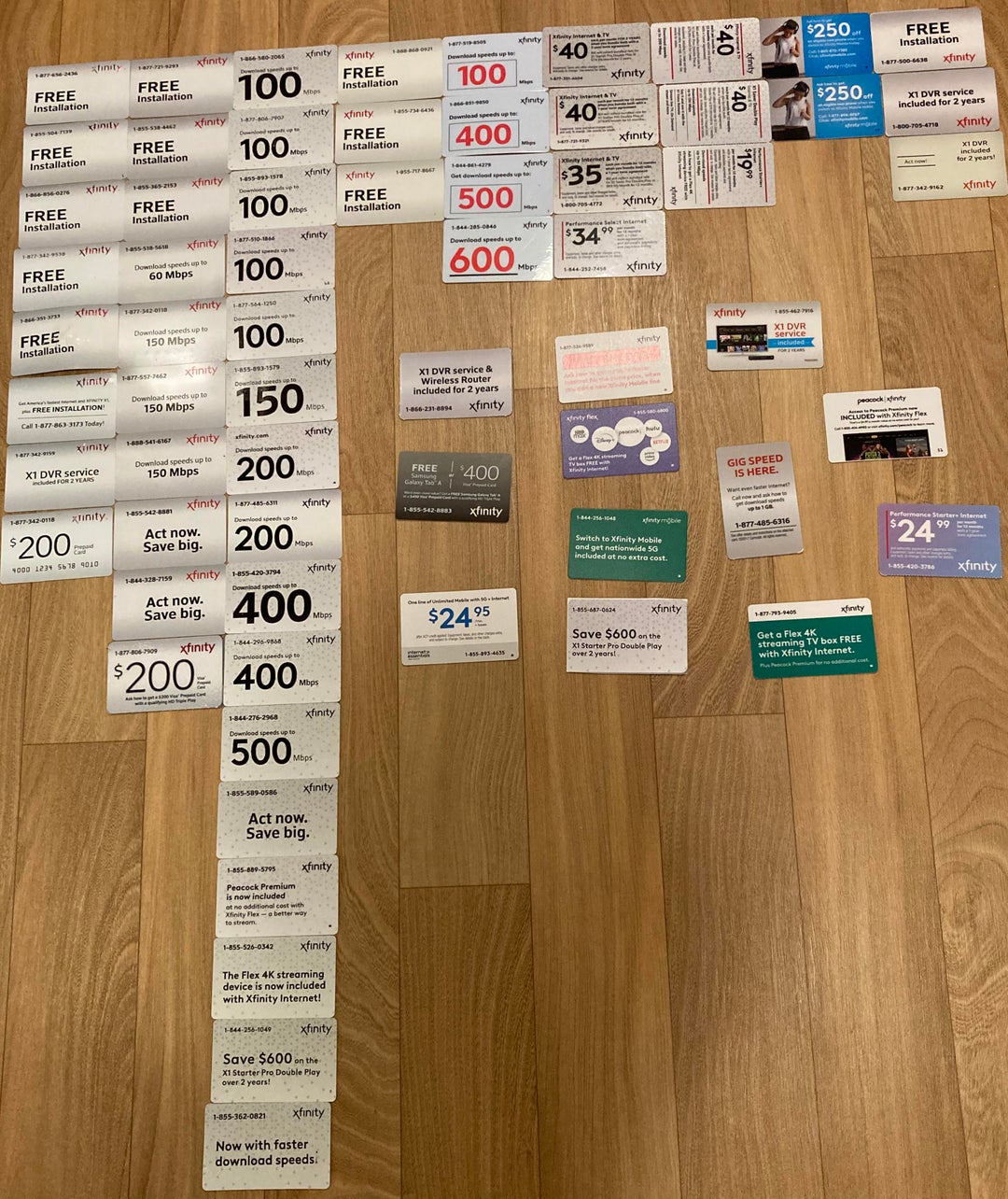 Xfinity keeps sending me these cards in the mail and they always have a different phone number