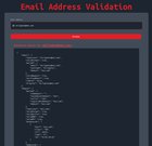 I created an email address validation API/website