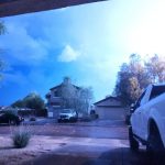 Failed attempt to catch a pic of lightning makes it looks like a daytime photo. Pic taken just past midnight.