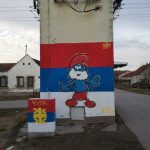 REAL Papa Smurf flag (in the wild)