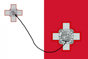 Malta has a dragon on their flag.