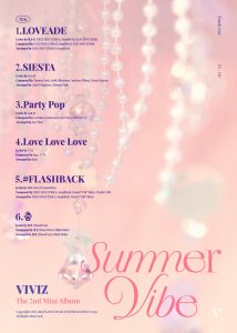VIVIZ - The 2nd Mini Album: Summer Vibe (Track List)