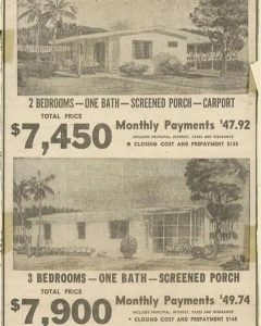 2 homes for sale in 1955, Miami FL. Both are now more than $400k now.