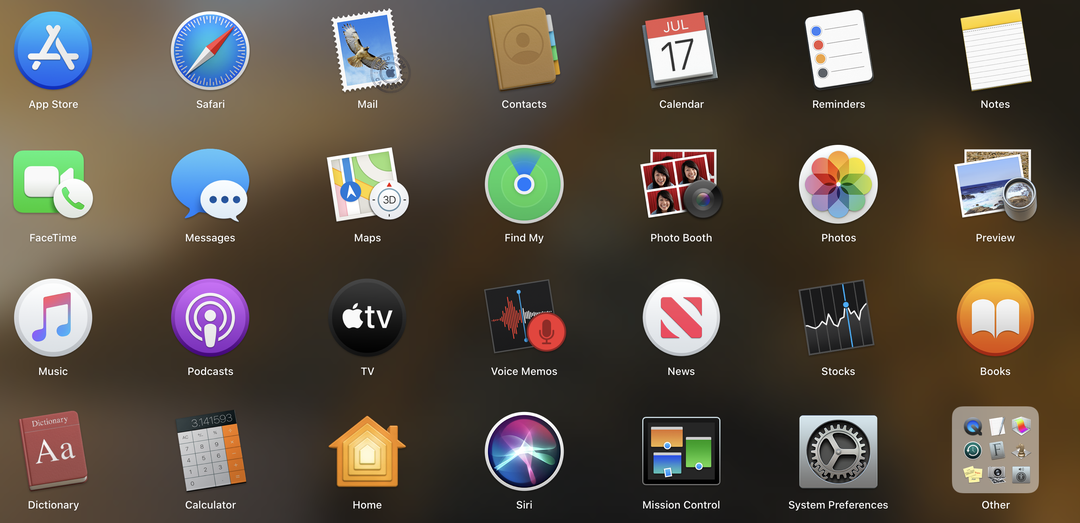 Is there a name for this kind of layout, kind of like app icons on a home screen? I'm trying to find examples of this on other websites but "Icon Grid" doesn't give me anything.