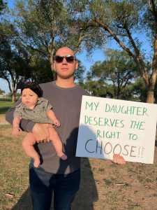 My daughter and I at a Pro Choice/Women’s Rights rally in little ol’ Portales, NM.