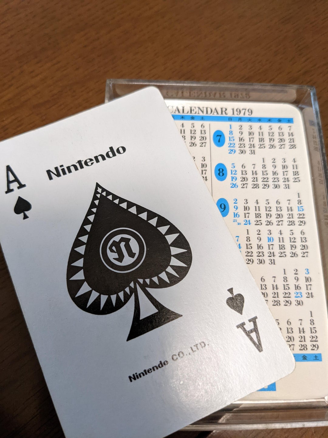 My wife's grandfather uses Nintendo playing cards from 1979.