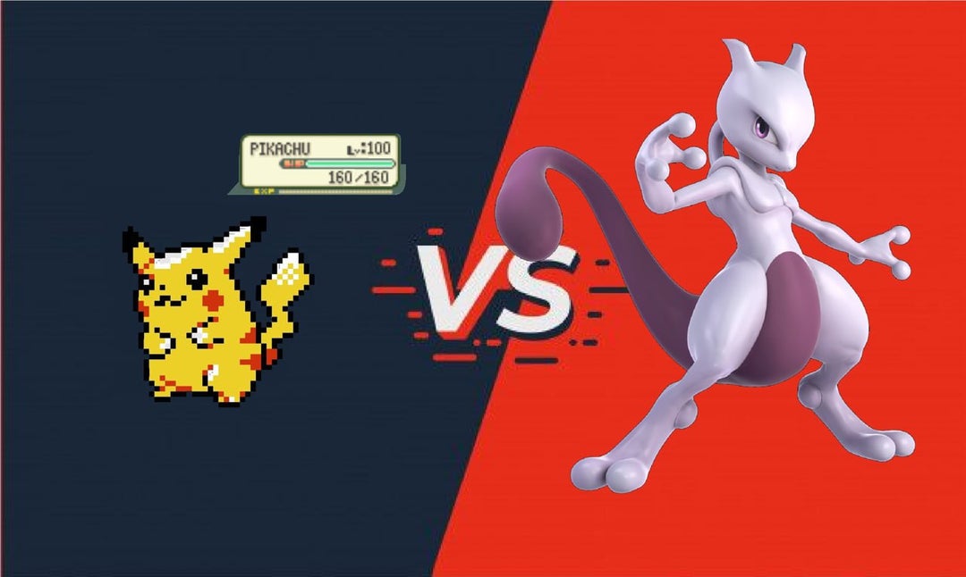 Animated Pikachu vs Mewtwo fight scene i've been working on for the past year