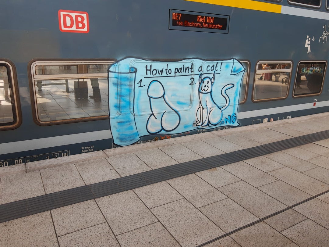 My brother found this on Graffiti on a train here in Germany