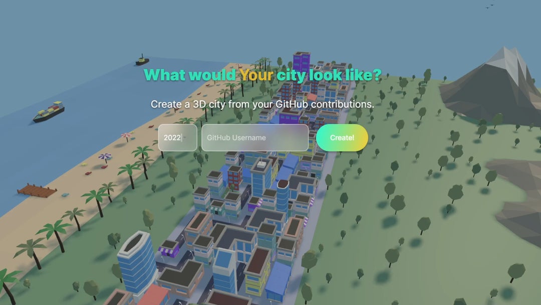 Using ThreeJS to create a city from Your GitHub contributions