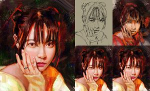 [for hire] digital portrait sketches - starting from 50$