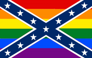 I made a flag for racists who also support LGBTQ rights