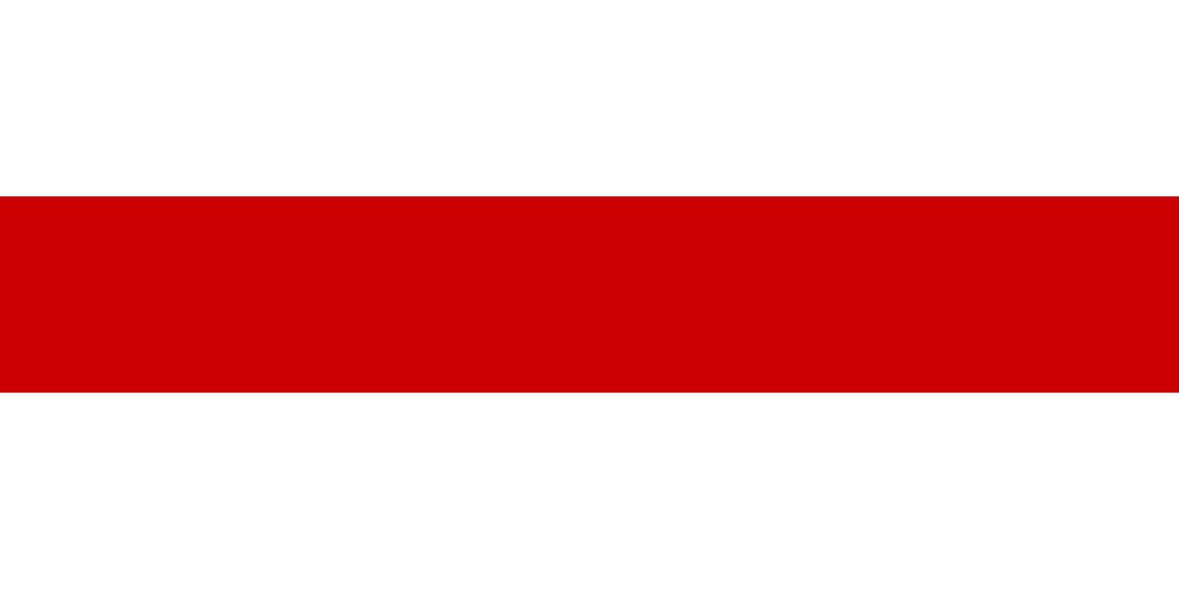 Today is Belarus's independence day. Here's the red-white-red flag.