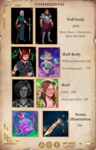 [FOR HIRE] Character Concept artist and illustrator