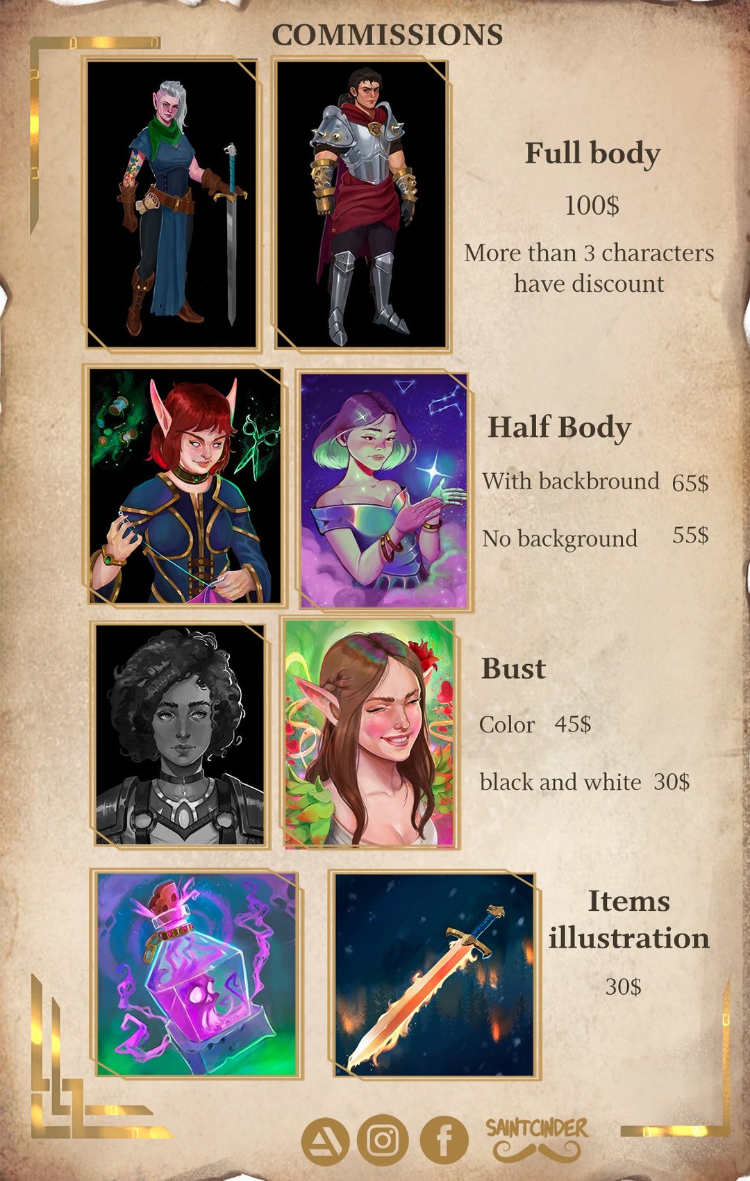 [FOR HIRE] Character Concept artist and illustrator