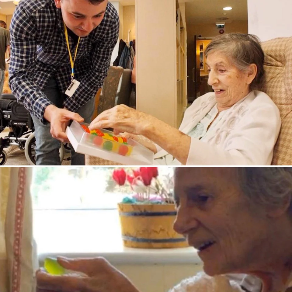 This man’s grandma has Alzheimer’s, and she wasn’t drinking water. So he invented “edible water” that looks like candy, so patients with dementia can stay hydrated.