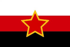 Weird Yemen Yugoslavia like flag that I just made, no idea what it’s supposed be. But it looks cool