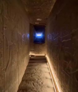 2,000 year old staircase inside the temple of Dendera (Egypt)