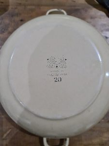 My mum's pot was made in Yugoslavia which no longer exists.