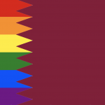 FIFA World Cup's organizer said showing a rainbow flag in a stadium will send you 7 years in prison, so I propose this new Qatar flag.