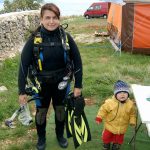 [OC] Me and my mom, I'm now looking at colleges to be marine biologist (2004 in Sveta Marina)