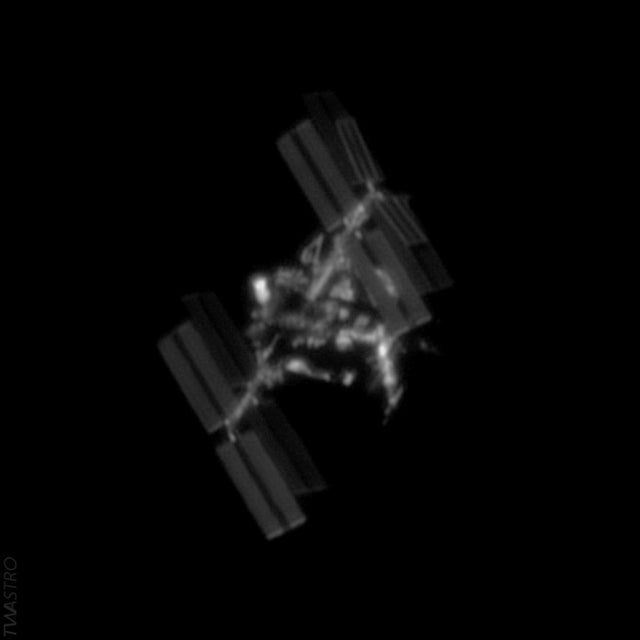 The ISS photographed through my backyard scope last night. [OC]