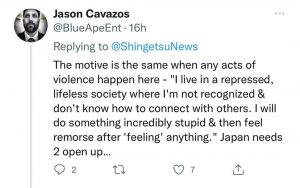 Someone call 110 and tell the keisatsu that the motive for Abe’s assassination is Japan’s border closure