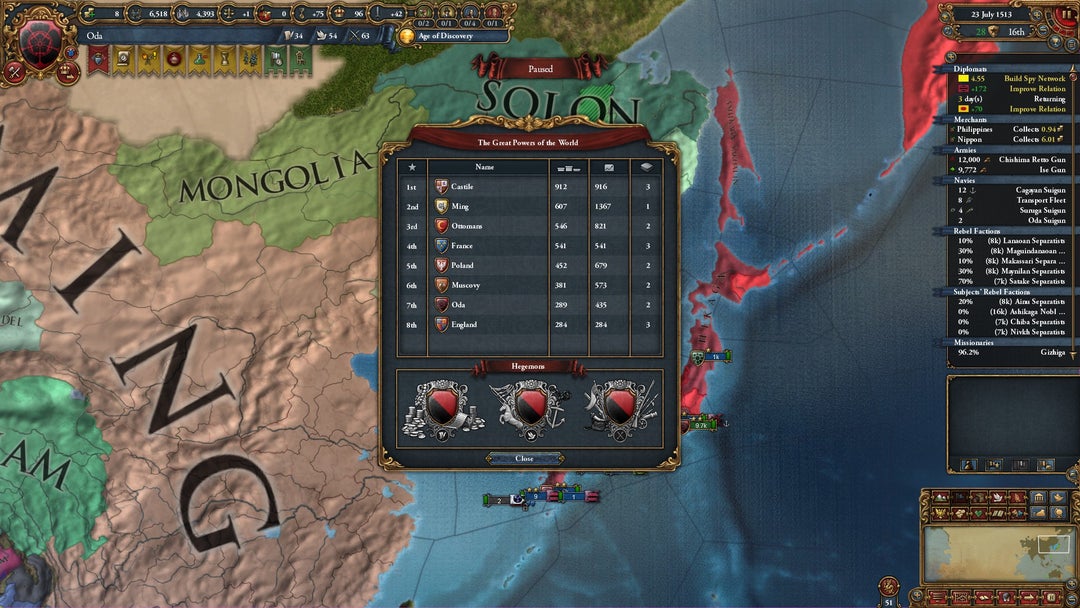 It's 1513, and I think something horrible has happened in Europe ...
