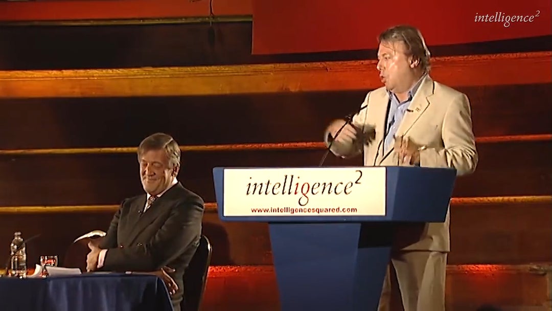 Part of Christopher Hitchens' opening statement in a debate from 2009. The motion was "The Catholic Church is a force for good in the world"