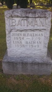 Batman is buried in Anderson, Indiana.
