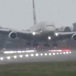 Impressive landing, but I'm sure a lot of seat covers were ruined