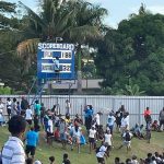 The scorekeeper at the Fiji vs Australia A match