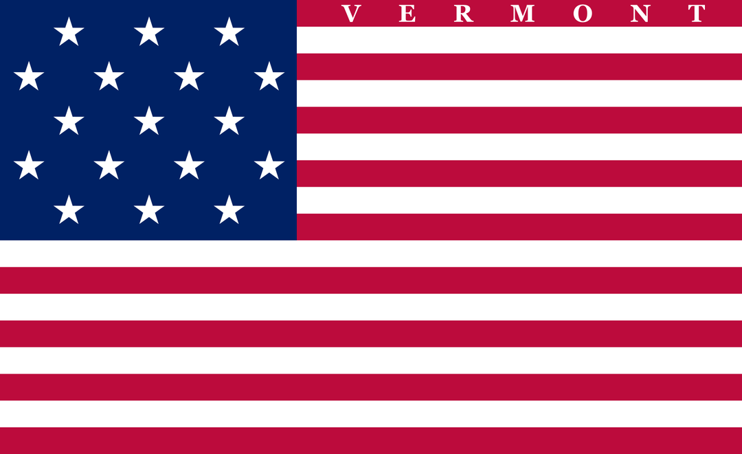 Actual flag of Vermont from 1804 to 1835