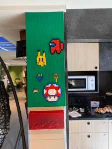 Hotel i’m staying at has a lego wall