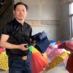 This guy made straightforward ad for his umbrella