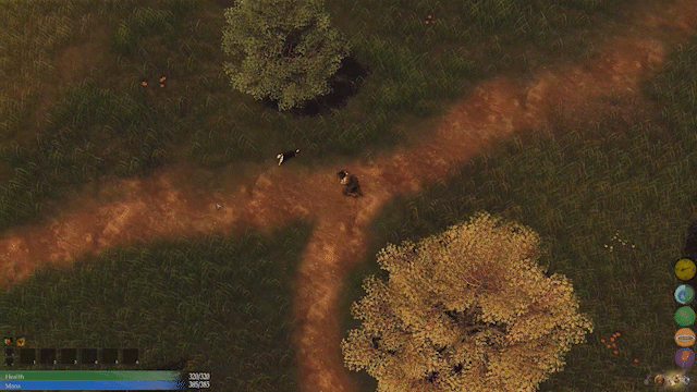 Added a dog guide to the RPG I'm working on, named him Barbas.