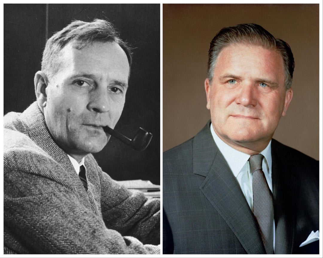 Side By Side Photo comparing Hubble and James Webb