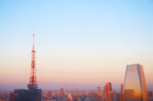 Sunrise over Tokyo Tower