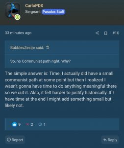 Official response as to why Switzerland won't have a communist path