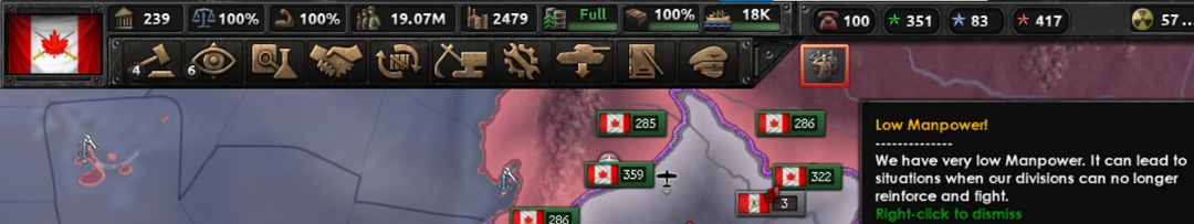 low manpower