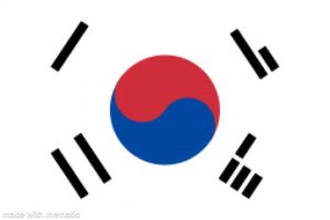 Flag of South Korea except there’s nothing wrong with it for realsies