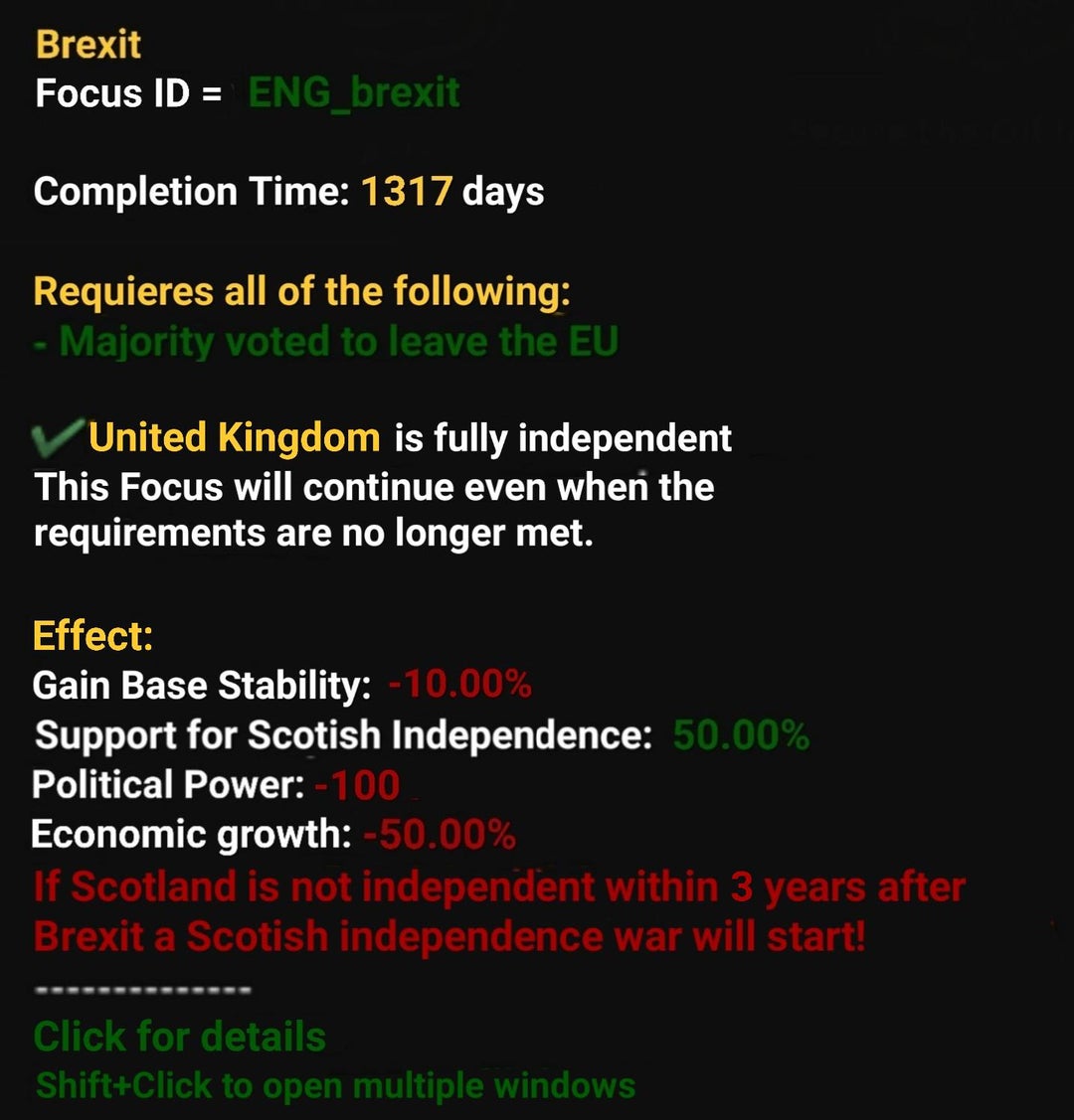 An Addition to the British Focus tree in Millenium Dawn