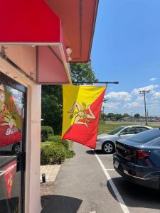 Flag of Sicily in the wild